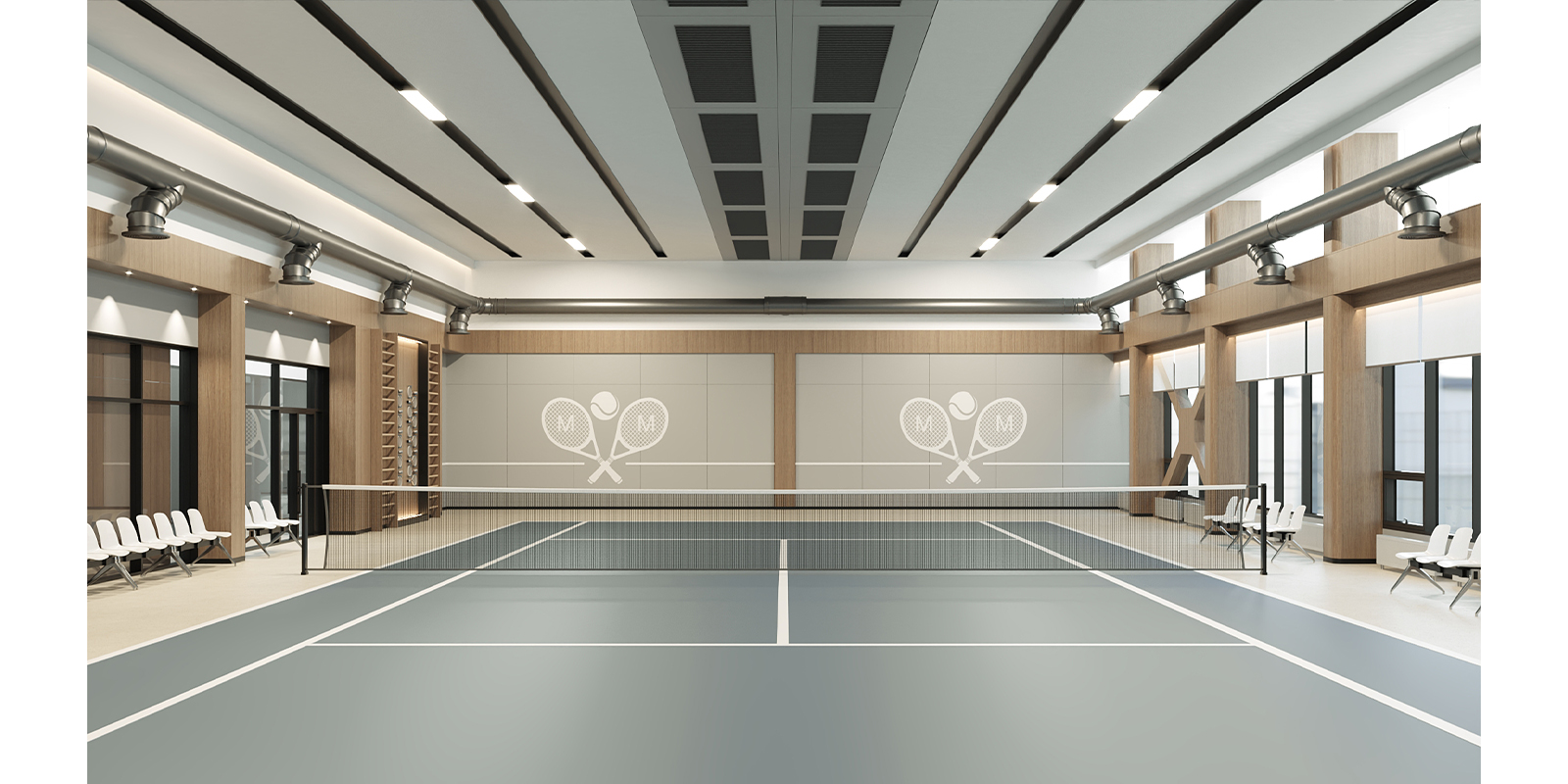 Tennis Sports Complex Interior