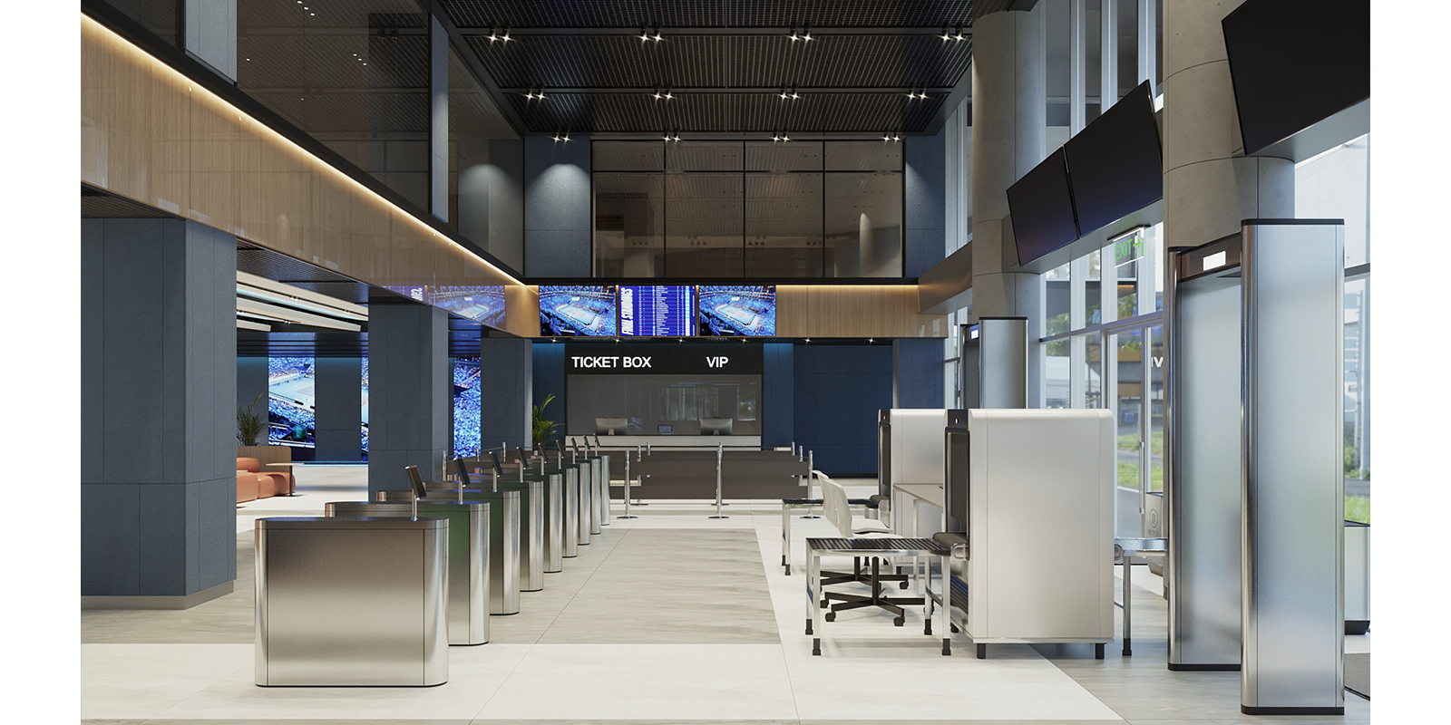 Tennis Sports Complex Interior